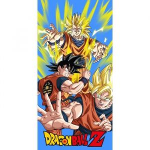 Tdi Dragon Ball Z Goku Sayajin Serviette de Plage 100 % Coton