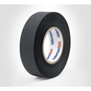 Image de Hellermanntyton HTAPE-PROTECT180-PET-BK 712-10002 Ruban adhésif toilé (L x l) 25 m x 19 mm 1 pc(s) R022041