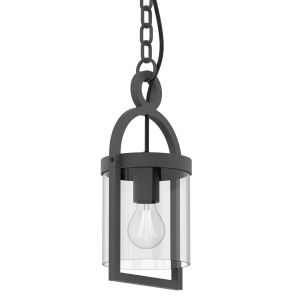 Mantra Suspension d’ext. Maya en gris foncé IP65, 150 cm