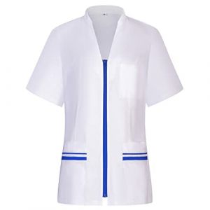Misemiya - Nettoyage et Entretien Femme - V&ecirc;tements de Travail et Uniformes Femme - V&ecirc;tements m&eacute;dicals 712 - X-Large, Bleu Royal 21