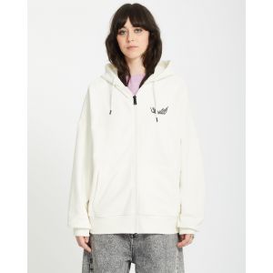 Volcom Sweat à Capuche Zippé Alix - STAR WHITE - Taille L
