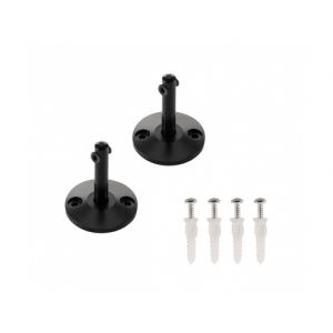 SLV Supports courts pour câble tendu T.B.T, noir, 2 pièces, 6cm