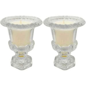 Bougies parf ées vase médicis senteur pivoine (Lot de 2)