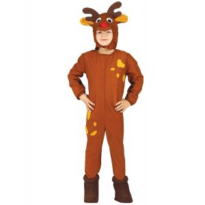 Déguisement petit renne de Noël enfant - Couleur Marron - Taille 3 à 4 ans (95-105 cm)