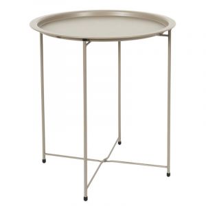 Home Deco Factory - Table Sienna beige - D.47xH.50 cm
