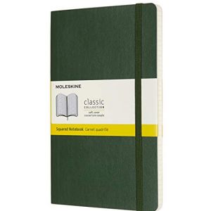 Moleskine Large Squared Myrtle Green PB Notebook