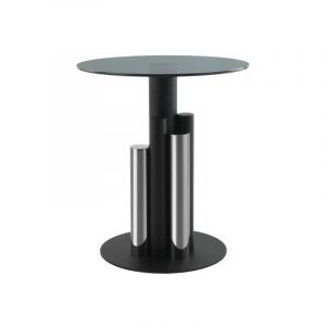 Prix Table d'Ap Design Paula 50cm Argent & Gris