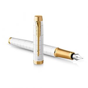 Image de Parker IM PREMIUM Stylo plume - Nacré - Attributs dorés - Plume moyenne - Livré en écrin