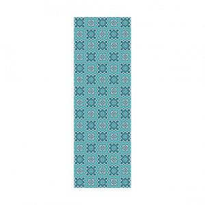 Alter Doge Milano Chemin de cuisine, 100% Made in Italy, Tapis résistant aux taches avec impression numérique, Tapis antidérapant et lavable, Motif géométrique - Dariella, 180x52 cm