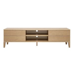 Image de Miliboo Meuble TV scandinave bois clair L180 cm FREDDY