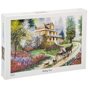 1000 Piece Jigsaw Puzzle, 19.6 X 29.5 - Riding Fun