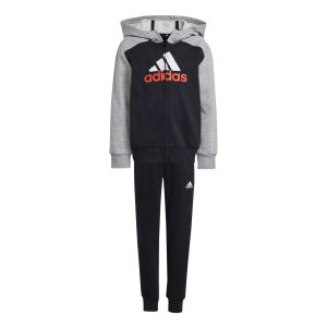 Adidas Ensembles de survêtement Essentials Big Logo Fleece Track Suit Gris - Taille 3 / 4 ans,4 / 5 ans,5 / 6 ans,6 / 7 ans