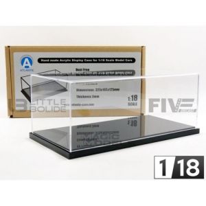 Atlantic Case 1/18 10002 Display Case Show-Case 1/18 - Detroit Base Noire Diecast Modelcar-Atlantic Case
