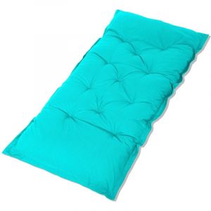 Futon XXL - Matelas de sol 195x100cm - Bleu caraibes
