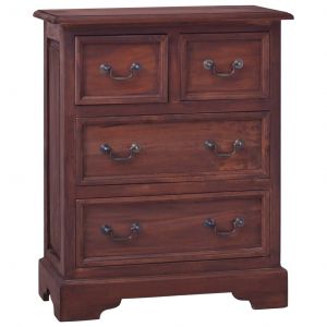 Image de VidaXL Commode Marron classique Bois d'acajou massif