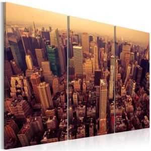 Artgeist Tableau - Coucher de soleil sur New York 90x60