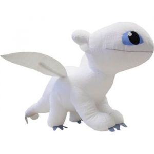 Peluc Dragon 3 Furie Eclair blanc dragons 30 cm
