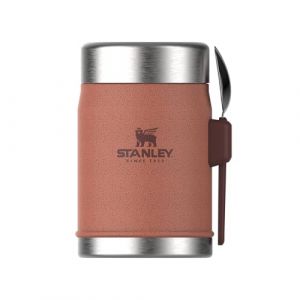 Stanley Classic Legendary Food Jar 0.4L avec Cuillére-Fourchette - Maintient Chaud ou Froid 7h - Lunch Box Isotherme - Lavable au Lave-Vaisselle - Acier I xydable - Sans BPA - Hammertone Clay