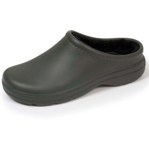 Isotoner Sabots Sabots de jardin Homme fourr&eacute;s Kaki