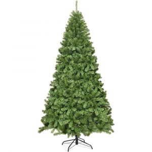 Sapin de noël artificiel 1346 branches forme épicéa vert 130x225cm