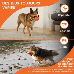 BIONIC-Bionic Jouet Chien Balle Orange M - Ø 7 cm
