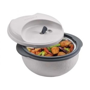 Pinnacle Boîte À Lunch En Acier Inoxydable 935 Ml Compatible Micro-Ondes Avec Couvercle Gris Pour Repas Chaud Ou Froid Au Bureau