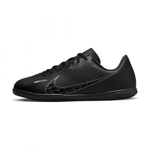Nike Jr. Mercurial Vapor 15 Club IC, Little/Big Kids' Indoor/Court Soccer Shoes, Black/DK Smoke Grey-Summit White-Volt, 34 EU