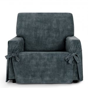 Image de Housse de fauteuil Eysa TURIN Gris Anthracite 100 x 110 x 120 cm