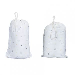 Sauthon Lot de 2 draps housse coton bio Hello