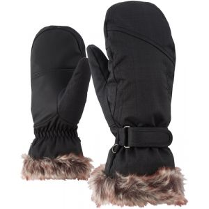 Ziener Kem Moufles Femme, noir/marron 7 Gants & Mitaines sports d'hiver