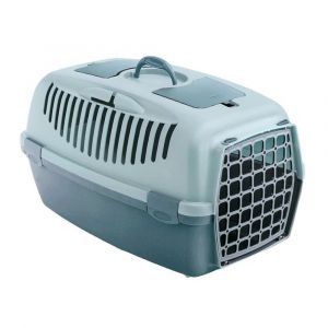 Animallparadise Cage Gulliver 2, Bleu, Taille 36 X 55 X 35 Cm, Transport Pour Chien Max 8 Kg Neuf