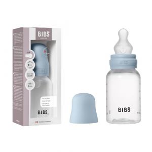 BIBS Biberon 150 ml silicone bleu bébé - Taille 125ml-250ml
