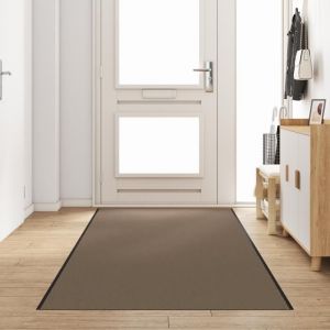 VidaXL Tapis d'entrée Beige et Noir 120 x 350 cm