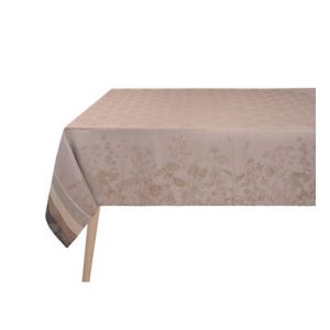 Image de Le Jacquard Français Nappe Instant Bucolique 100% lin Beige - Couleur Beige - Taille 175 x 250 cm