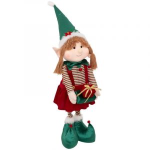Déco de Noël Lutin filou multicolore téléscopique H maxi 165 cm