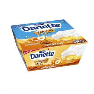 Danone Cr&egrave;me dessert Le Li&eacute;geois vanille caramel noisettes