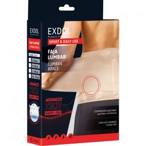 Exdol Faja Lumbar El&aacute;stica Transpirable beige T-S 1ud