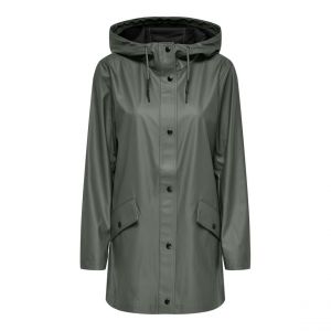 Only Veste de pluie capuche vert Mia