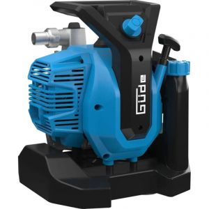 Güde Pompe à moteur GMP 7.21 (moteur 2 temps, 1,45/2 (kW/PS), 52 cm³ de cylindrée, 7000 l/h, hauteur de refoulement maximale 24 m, hauteur d'aspiration max. 8 m, carter de pompe et roue en aluminium
