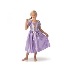 Deguisement disney princesse raiponce classique taille 7/8 ans - robe fille violette - costume enfant
