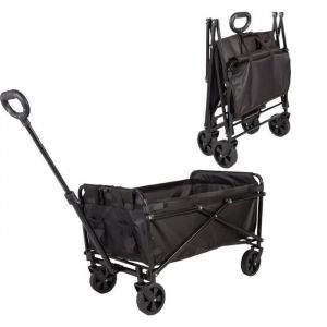 Remorque Pliante Cabino - Transport Pratique Et Polyvalent Pour Enfants Et Bagages -Noir