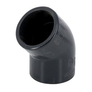 Coude 45° PVC pression à coller FF Ø75 - Catégorie Raccord PVC pression