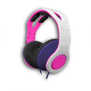 Gioteck TX30 - Casque Gamer, Cable Jack 3.5mm, Volume Control, Casque Gaming Switch PS4 Xbox One et PC (Rose et Blanc)