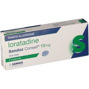 Sandoz Loratadine Conseil 10 mg - 7 Comprim&eacute;s