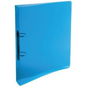 Image de Exacompta Lot de 20 classeurs 2 anneaux 30 mm polypropylène Crystal - A4 maxi - Couleurs assorties - 54298E