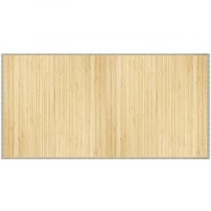 Vidaxl - Tapis rectangulaire naturel clair 100x200 cm bambou