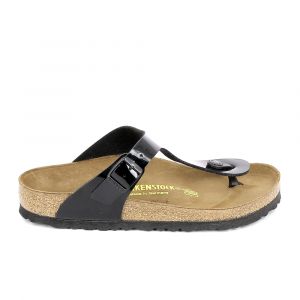 Birkenstock Gizeh Flor W - Sandales et nu-pieds Femme, Noir