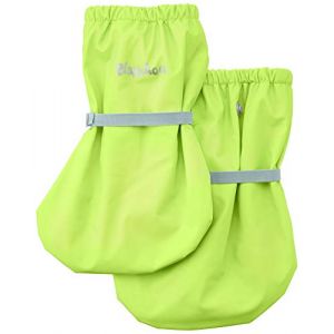 Playshoes Chaussons de pluie avec doublure en polaire jaune fluo - Taille S