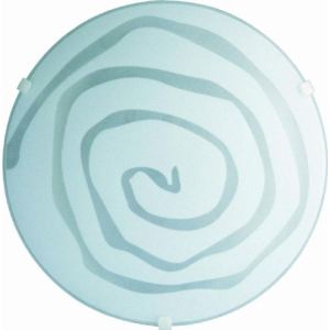 Mount massive Plafonnier Spirale en verre