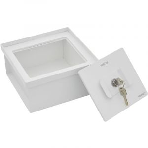 ARREGUI Terra 22801W-S1 Coffre-fort secret et Camoufl&eacute;| Coffre Fort &agrave; cacher dans le sol | Cachette secr&egrave;te | Coffre fort invisible et discret a emmurer | Coffre &agrave; cl&eacute; | 10x20x20cm| 2,3L | Blanc